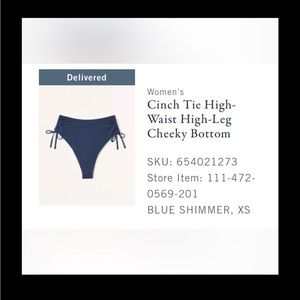 Abercrombie Shimmer bikini bottoms, size xs